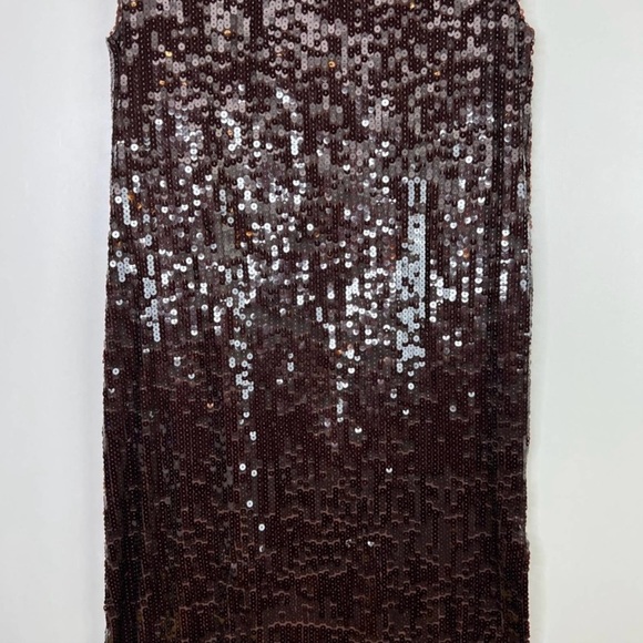 ZARA brown sequined dress - Picture 4 of 7
